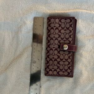 Coach slim signature wallet violet